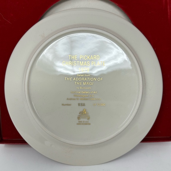 Vintage PICKARD 1979 Limited Edition Christmas Plate The Adoration of the Magi - Picture 5 of 6